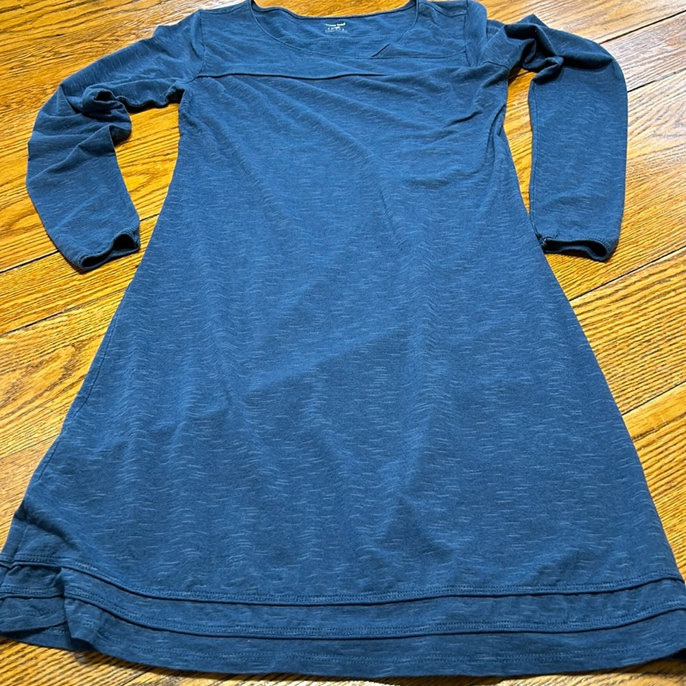 Horny Toad blue long sleeve dress. Size Small. Great condition.